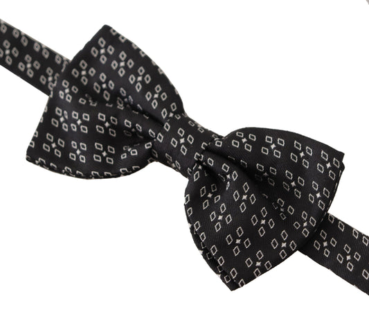 Elegant Polka Dot Silk Bow Tie