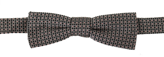 Elegant Black Silk Bow Tie