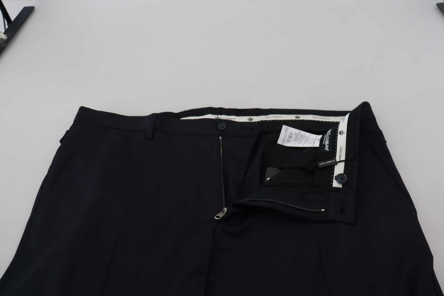 Blue Wool Chino Formal Pants