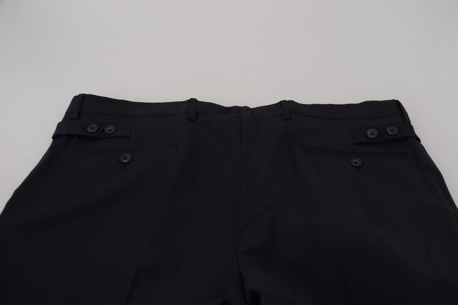 Blue Wool Chino Formal Pants