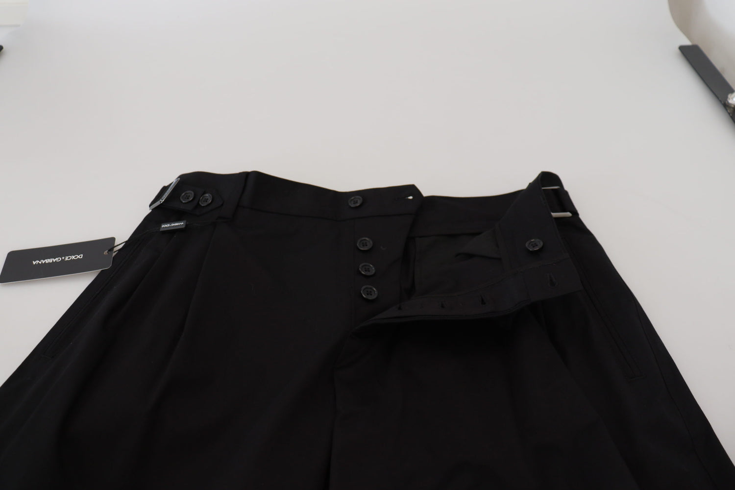 Black Cotton Chino Formal Pants