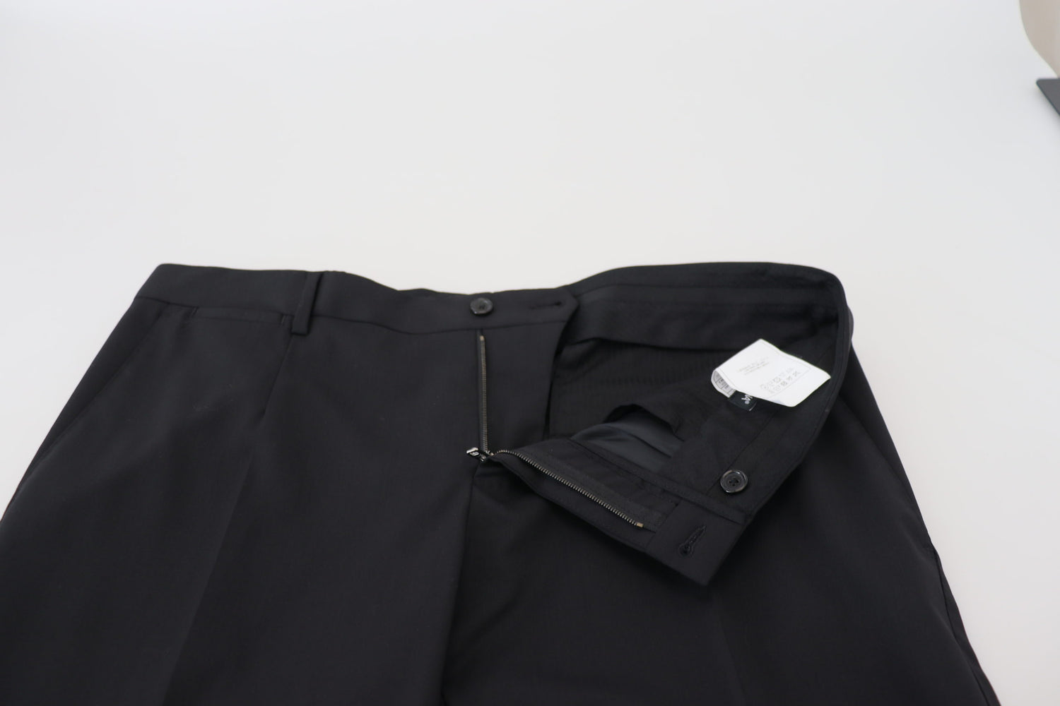 Black Wool Chino Formal Pants