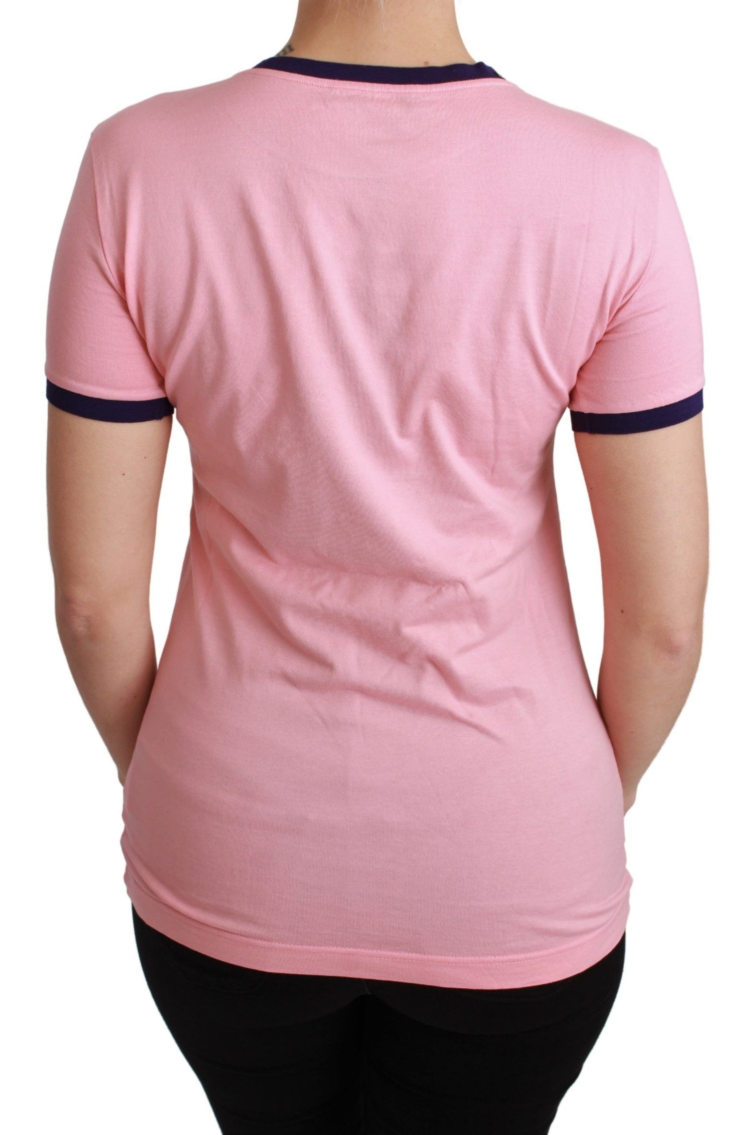 Pink YEAR OF THE PIG Top Cotton T-shirt