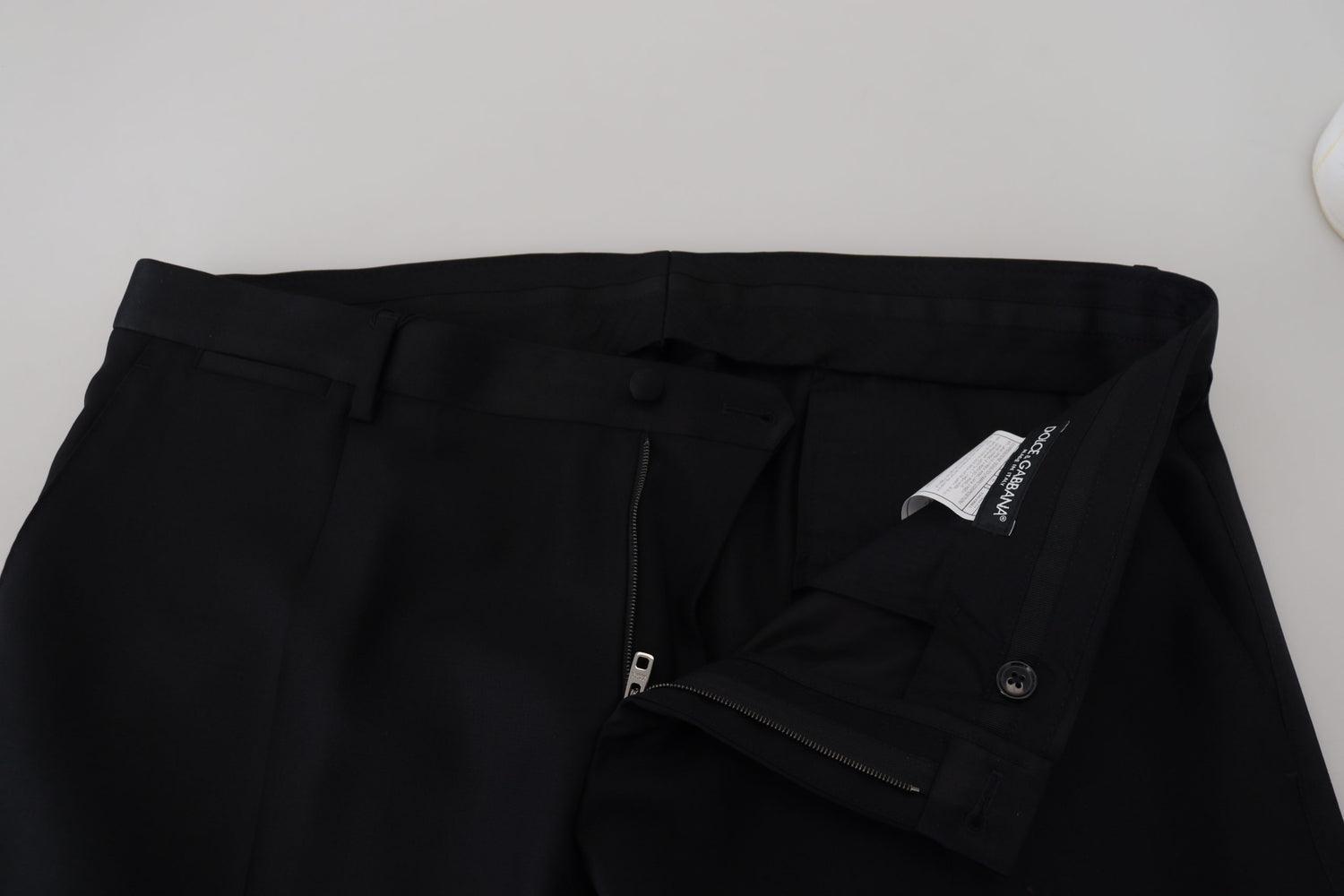 Black Wool Chino Formal Pants