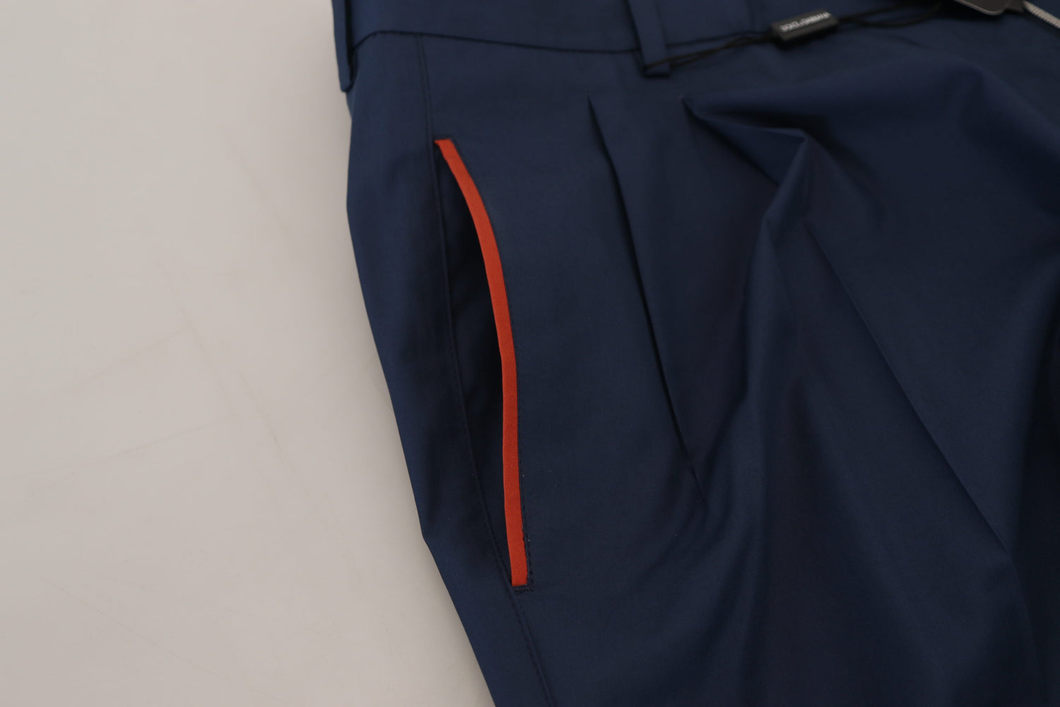 Blue Cotton Chino Formal Pants