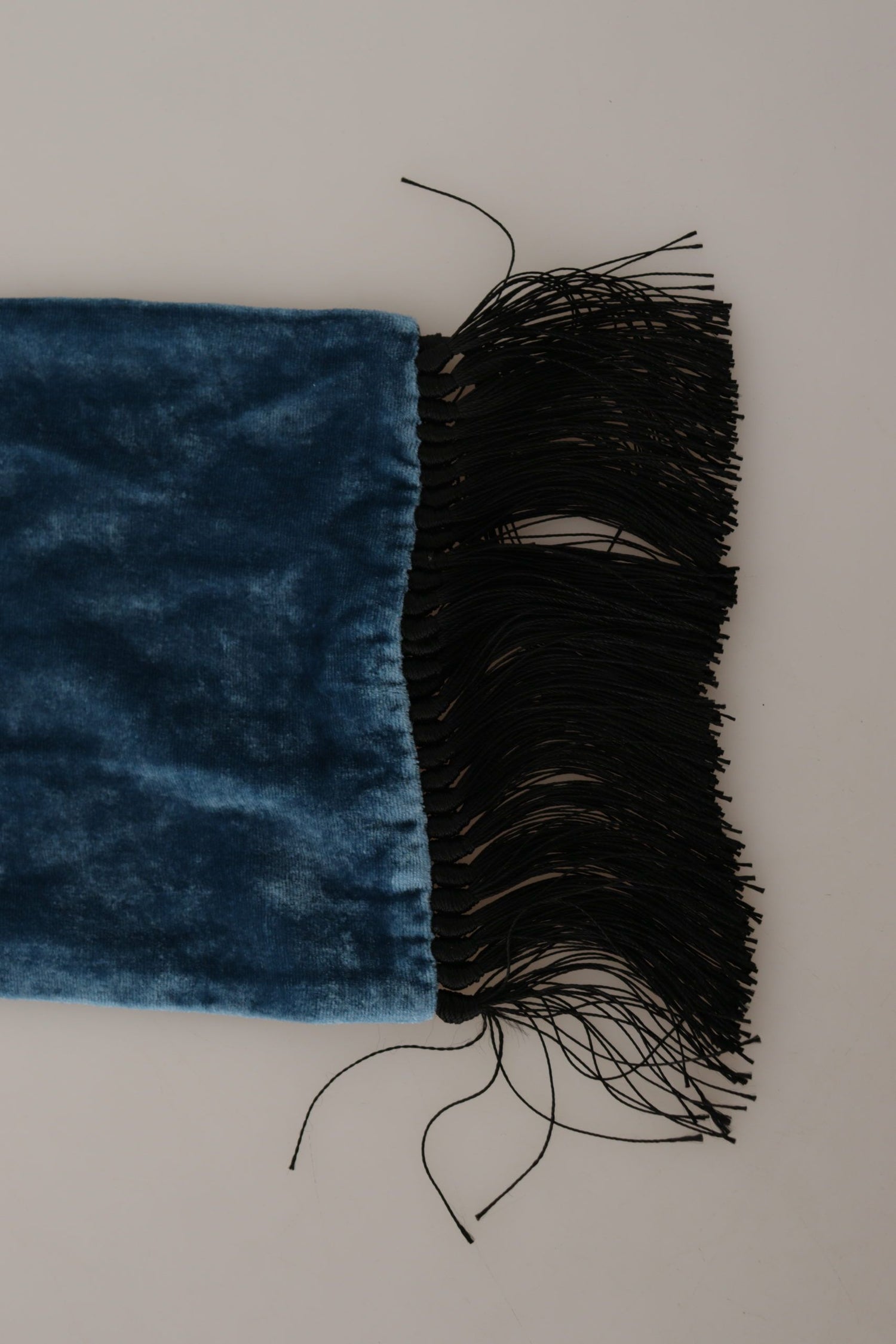 Blue Velvet Solid Neck Warmer Men's Shawl Scarf