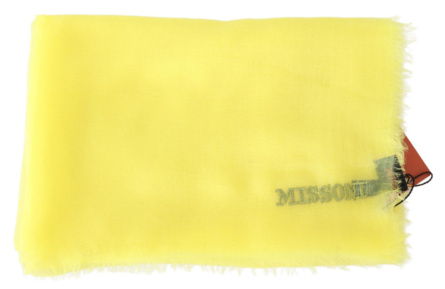 Opulent Cashmere Unisex Scarf In Vibrant Yellow