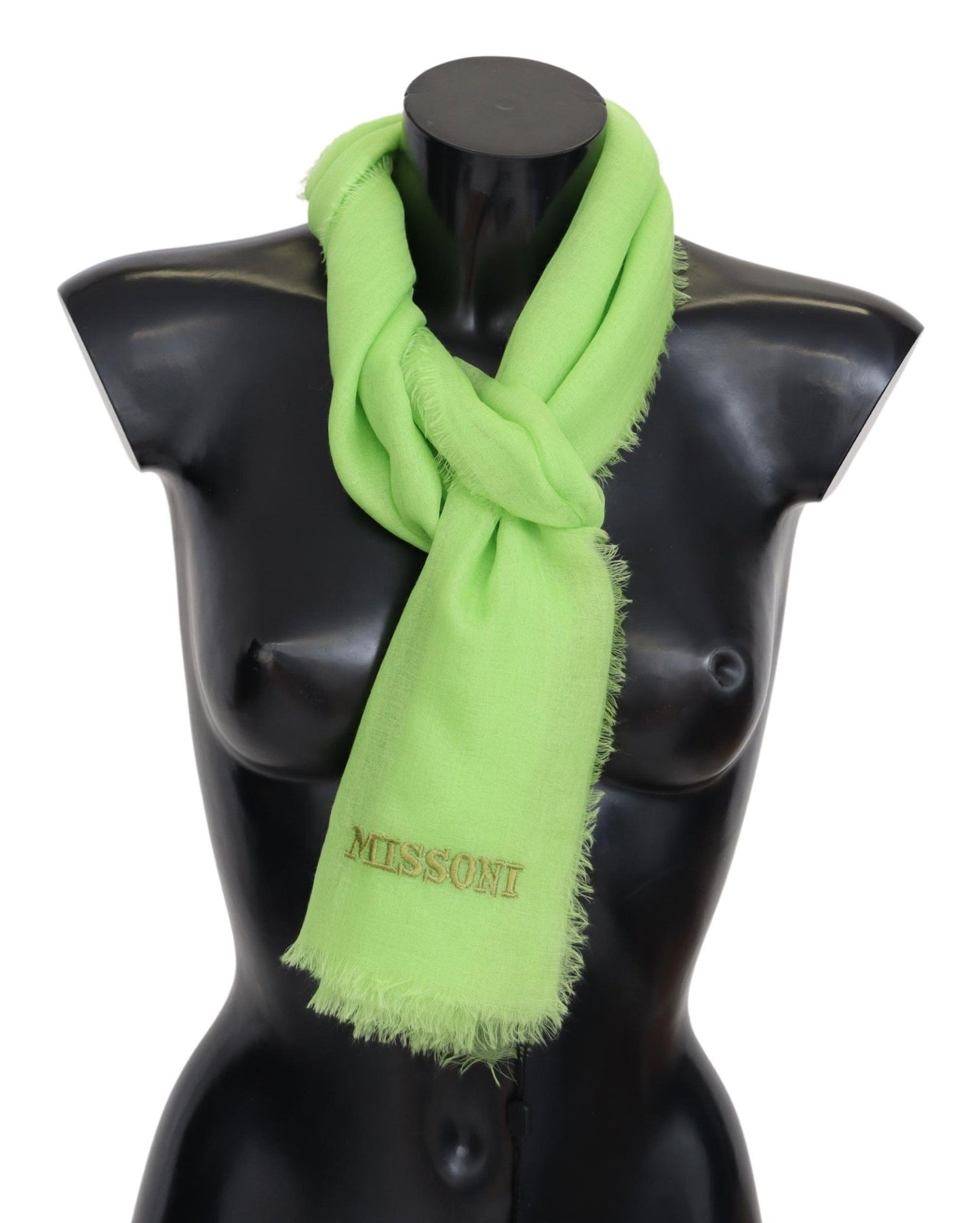 Chic Cashmere Scarf with Signature Embroidery