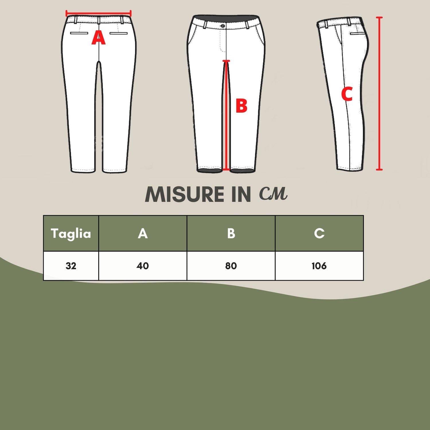 Chic Beige Cotton Regular Fit Trousers