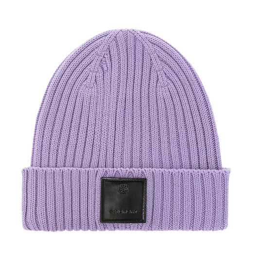 Elegant Lilac Wool Fisherman Beanie Cap