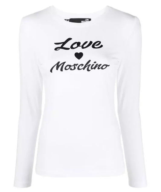 Chic Logo Cotton Tee by Love Moschino