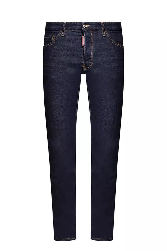 Navy Blue Cool Guy Tapered Jeans