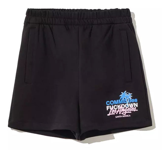 Chic Black Cotton Shorts with Side Pockets