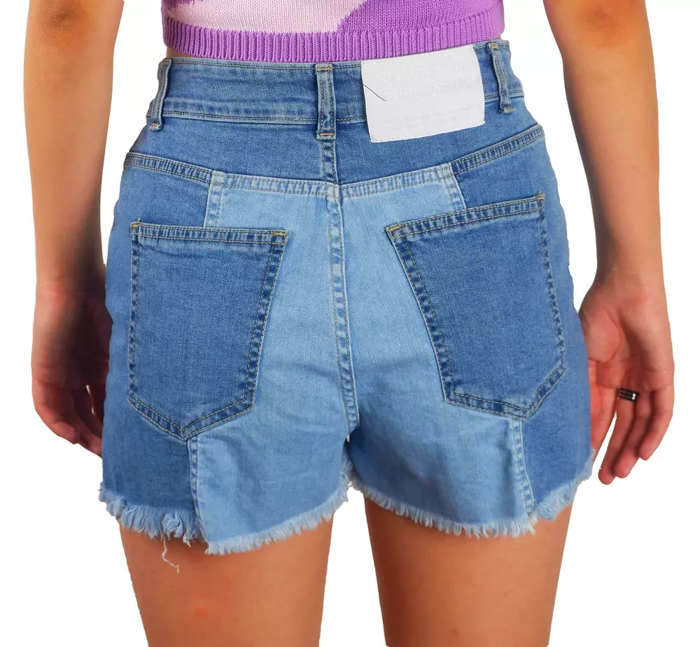 Chic Raw Hem Denim Shorts