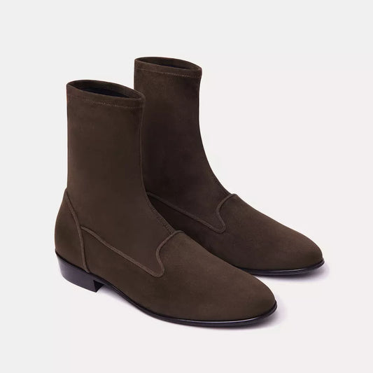 Elegant Suede Ankle Boots with Comfortable Fit