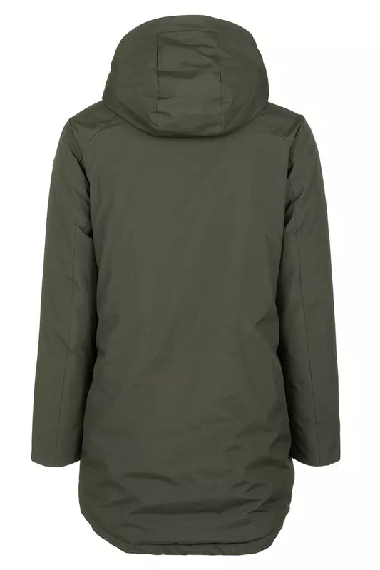 Chic Green Technical Fabric Jacket