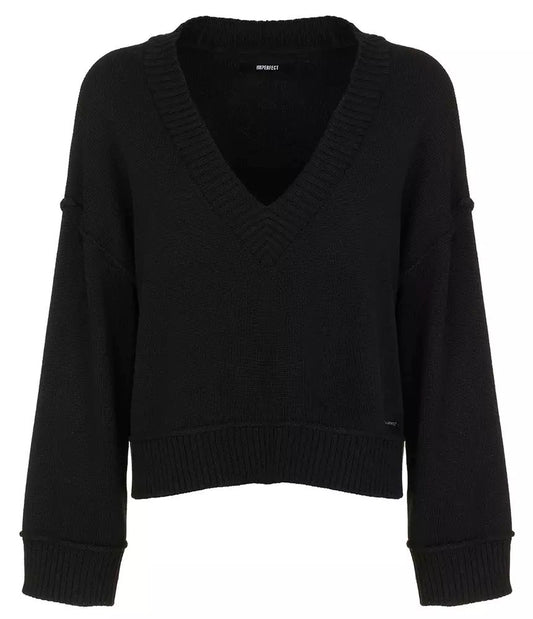 Classic V-Neck Wool Blend Sweater