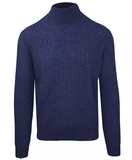 Elegant Wool-Cashmere Men's Turtleneck