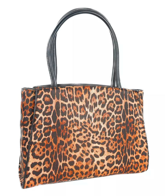 Leopard Print Shopper with Logo Accent