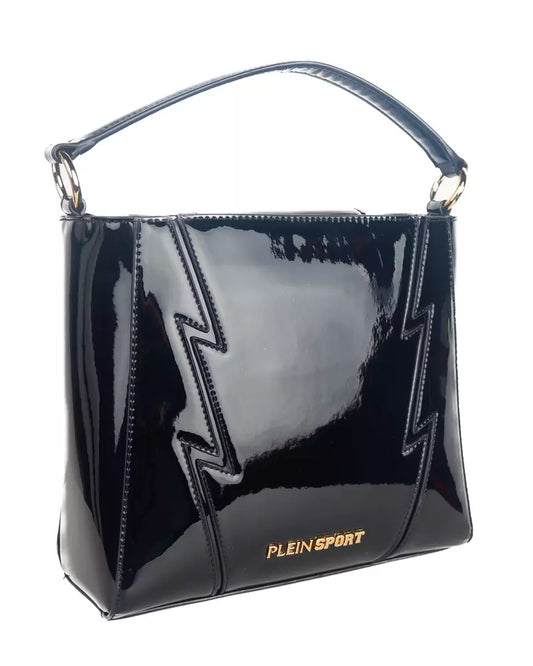 Sleek Patent Effect Crossbody Bag