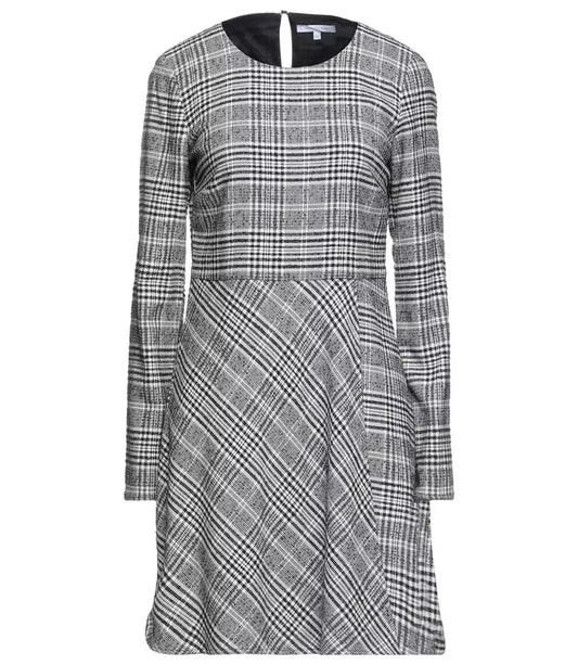 Chic Prince of Wales Check Short Dress