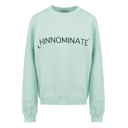 Chic Green Logo Crewneck Sweatshirt