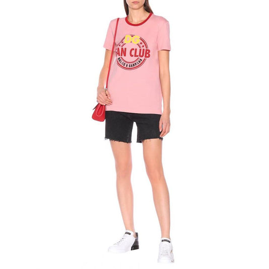 Chic Pink Dual-Design Cotton Tee