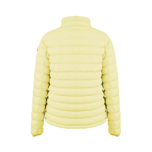 Chic Yellow Nylon Down Jacket