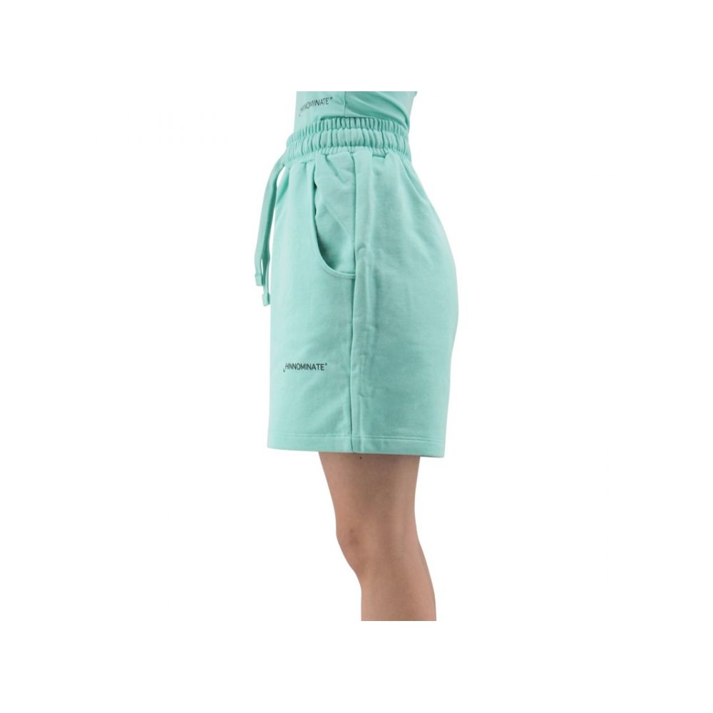 Chic Fleece Bermuda Shorts with Logo Detail