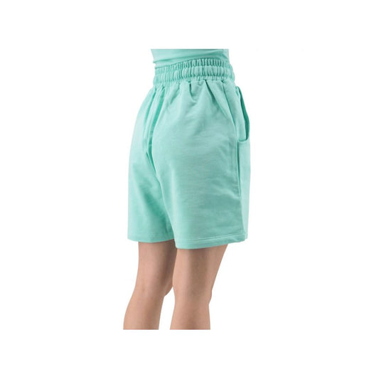 Chic Fleece Bermuda Shorts with Logo Detail