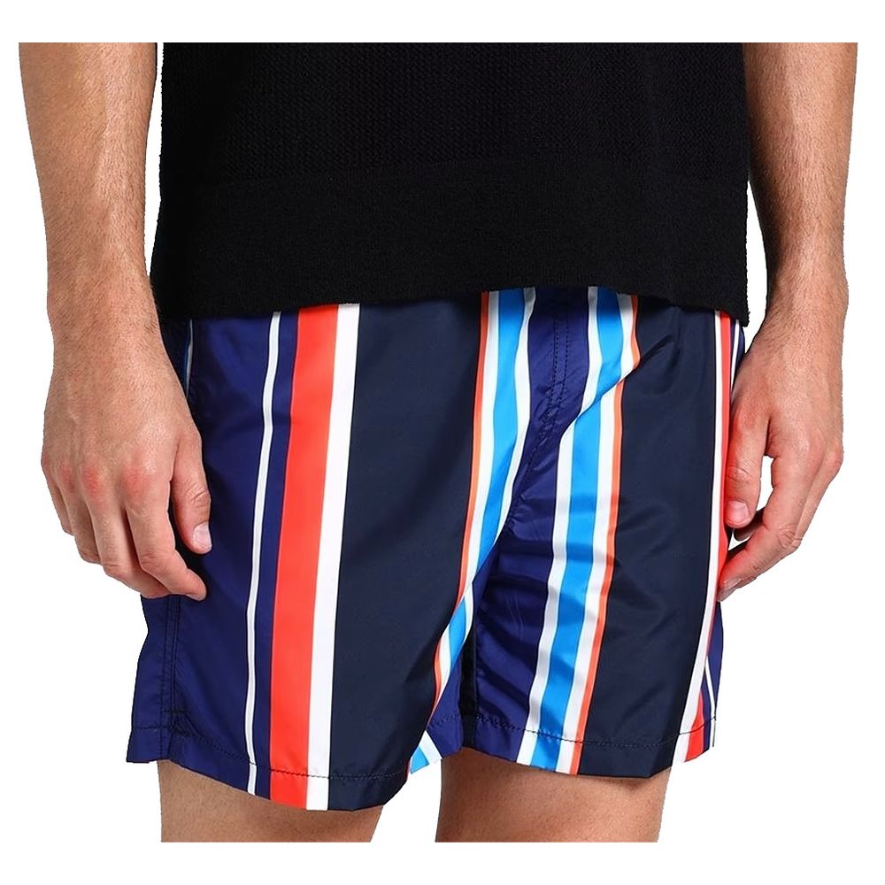 Multicolor Striped Men's Boxer Trunks