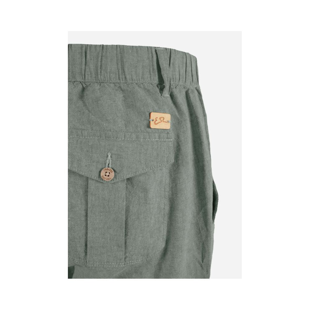 Chic Green Cargo Bermuda Shorts