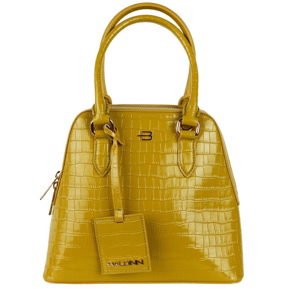 Elegant Pistachio Python Print Calfskin Bag