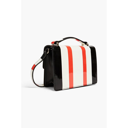 Elegant White Patent Leather Crossbody Bag