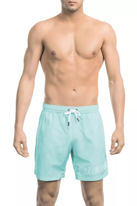 Elegant Light Blue Swim Shorts