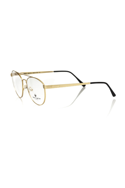 Aviator Style Metallic Frame Eyeglasses