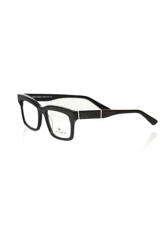 Black Geometric Wayfarer Eyeglasses