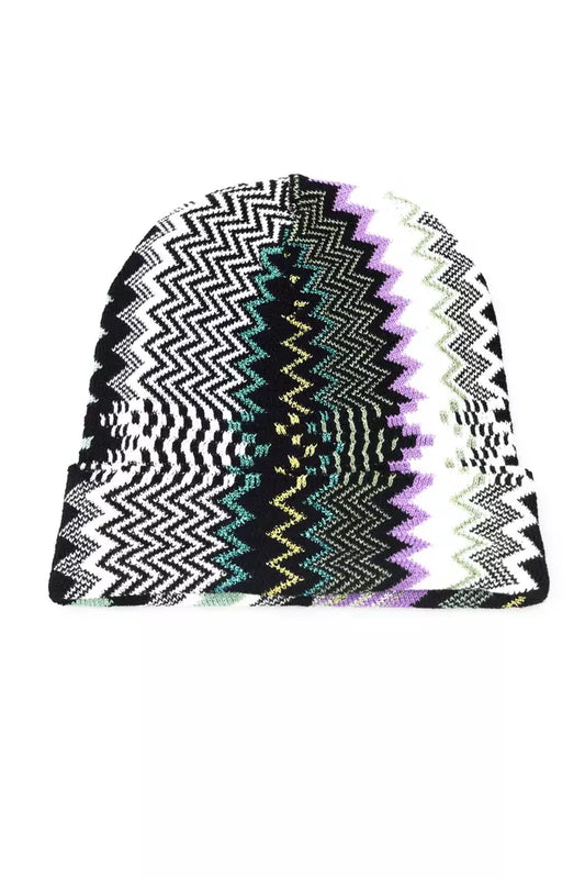 Geometric Fantasy Multicolor Wool-Blend Hat