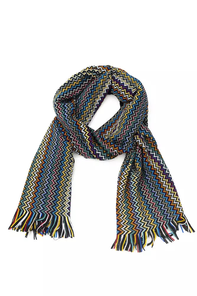 Geometric Fantasy Chic Fringed Scarf