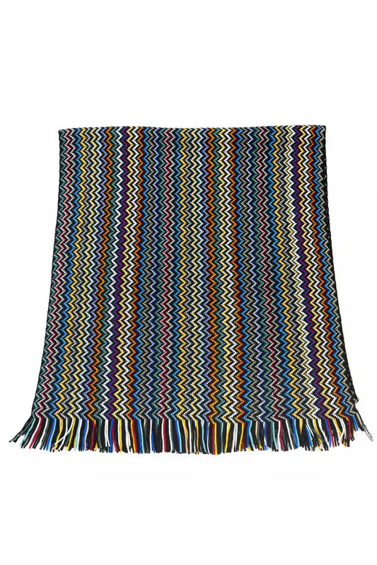 Geometric Fantasy Chic Fringed Scarf