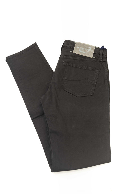 Elegant Slim Fit Black Jeans