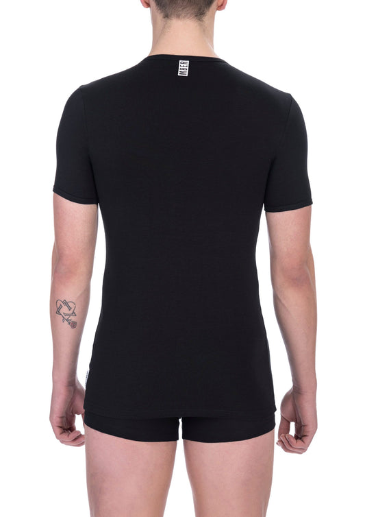 Sleek Bi-Pack V-Neck T-Shirt Ensemble