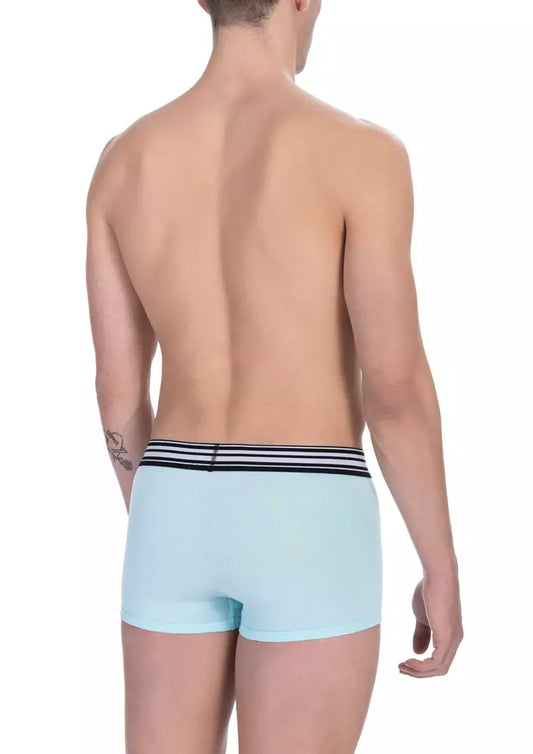 Elegant Light Blue Cotton Trunks Duo Pack