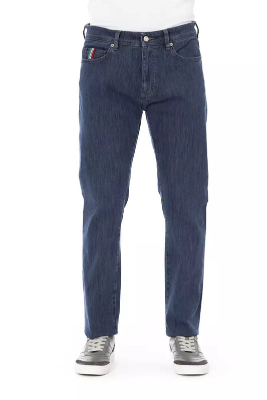 Chic Cotton Blend Denim for the Modern Man