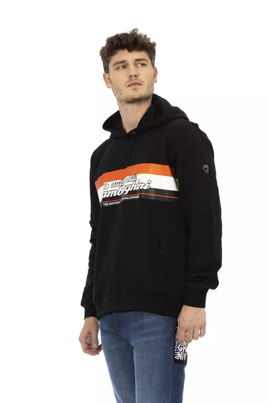 Sleek Cotton Hoodie with Iconic Sleeve Logo