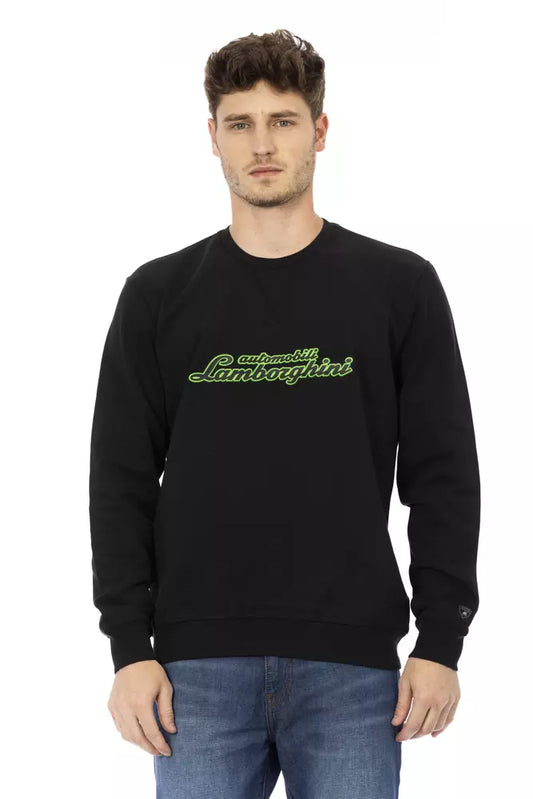 Sleek Cotton Crewneck Sweatshirt with Logo