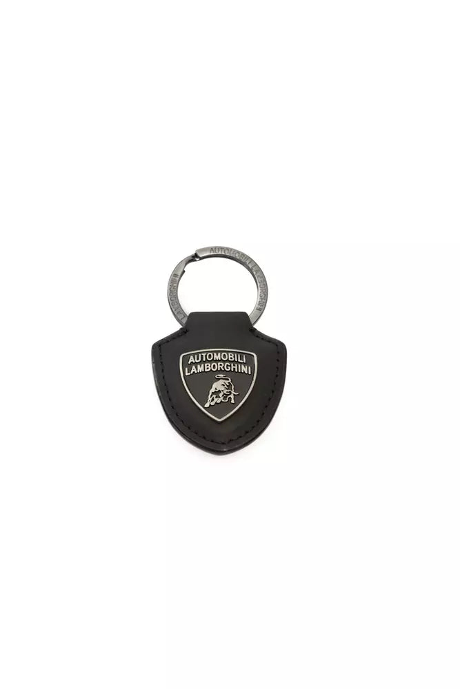 Exquisite Black Shield Logo Keyring