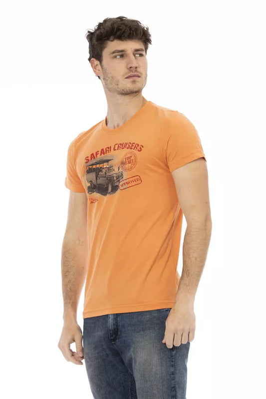 Elegant Orange Short Sleeve Tee