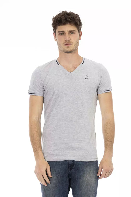 Classic V-Neck Cotton Blend Tee