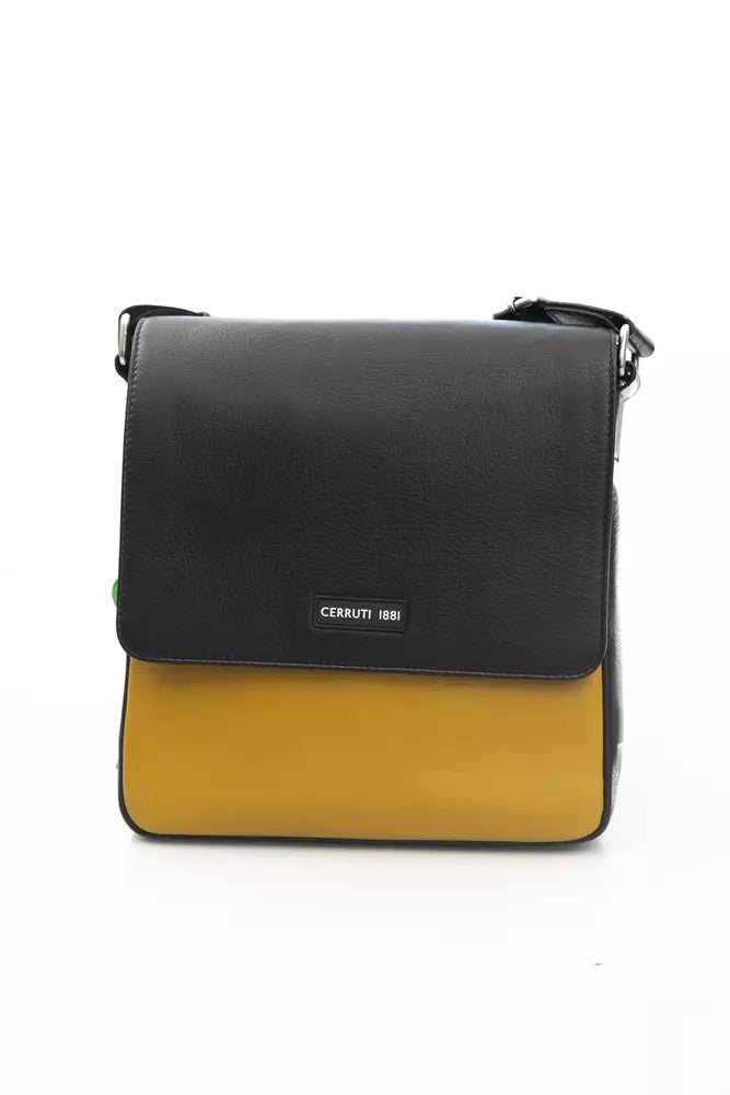 Elegant Yellow Leather Crossbody Bag